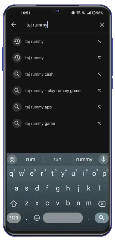 Download andriod rummy app from play store - step 1