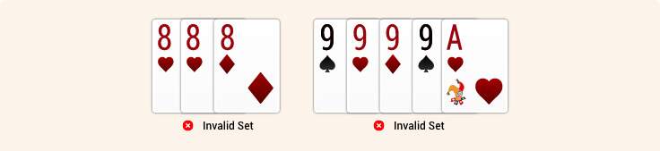 Invalid Set - Rummy Rules