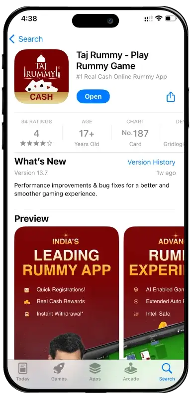 ios rummy game app-taj rummy